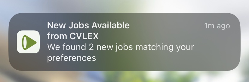 iOS push notification example
